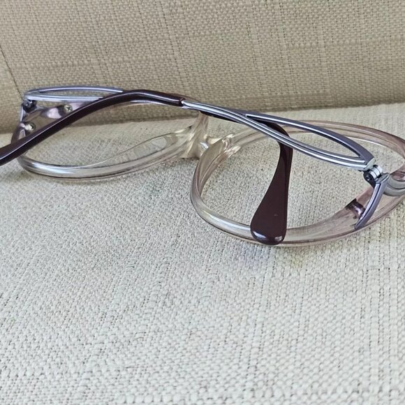 Charmant Women Eyeglasses/Sunglasses Frame Purple/Clear Tone Glasses Frame Japan - Picture 5 of 10